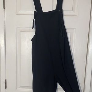 Fabric overalls black